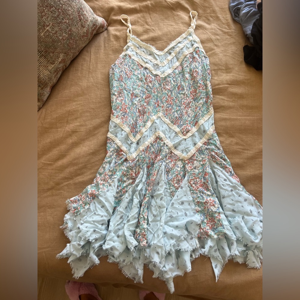 beautiful free people floral slip dress